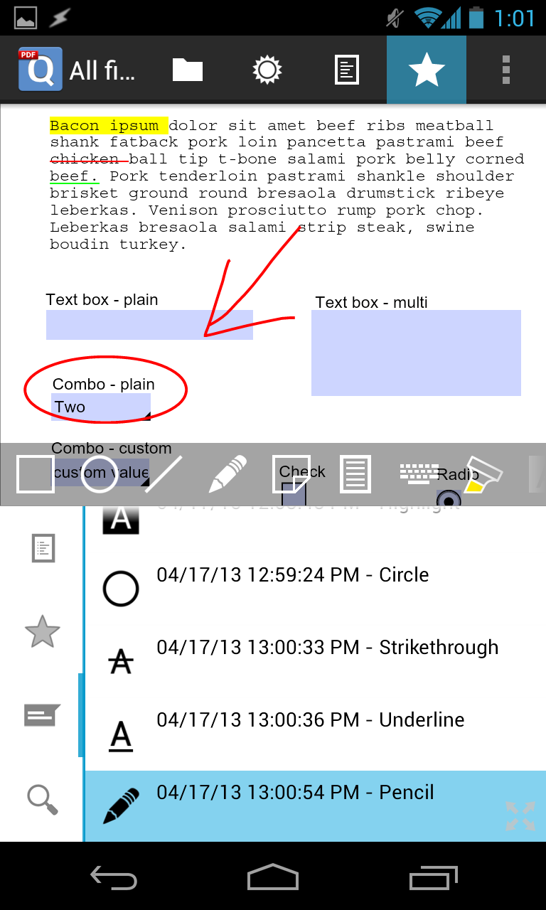 qPDF Notes - Android PDF App to Annotate, Review, Fill ...