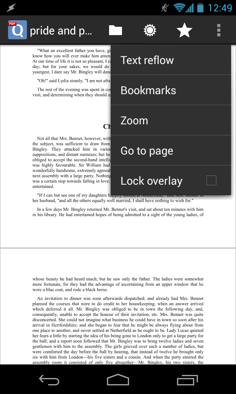 qPDF Viewer – Android PDF Reader with Text Reflow