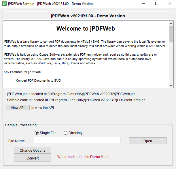 jPDFWeb screenshot