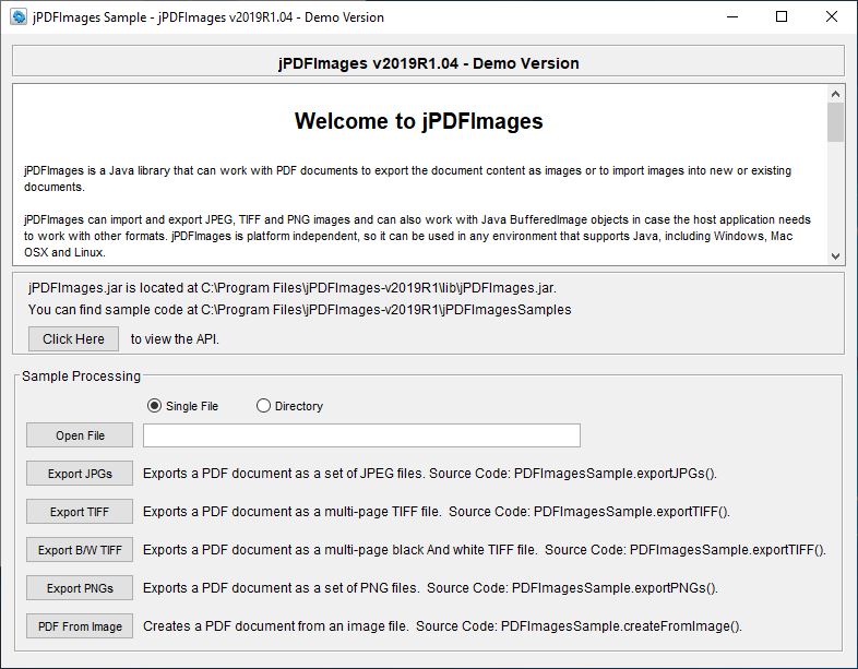 Convert PDF documents to images from Java