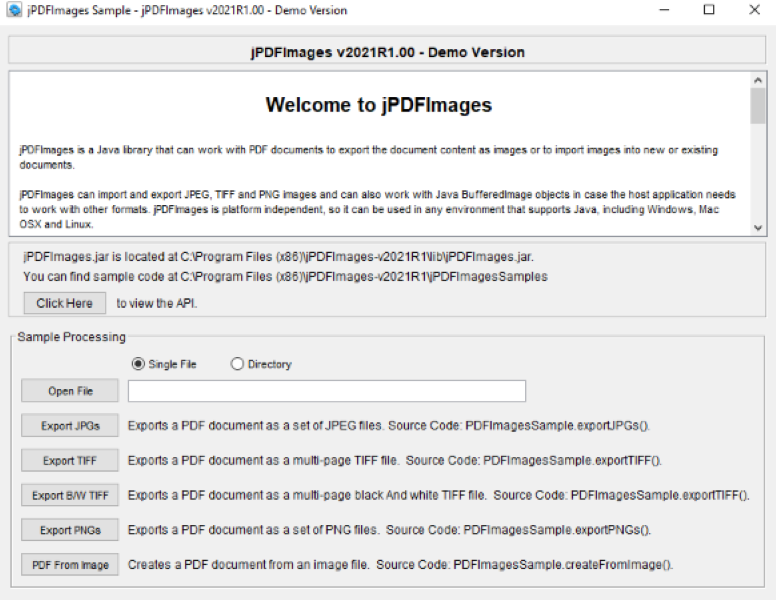 jPDFImages screenshot