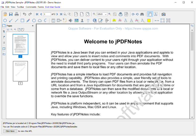jPDFNotes software