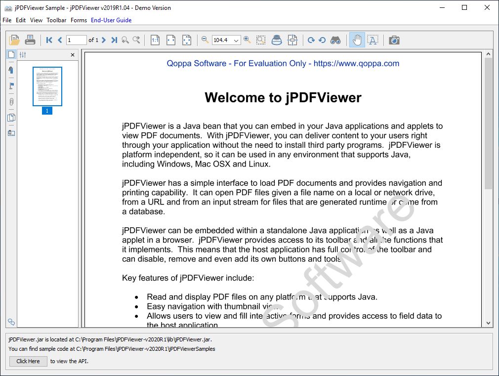 jPDFViewer is a Java component to display PDF