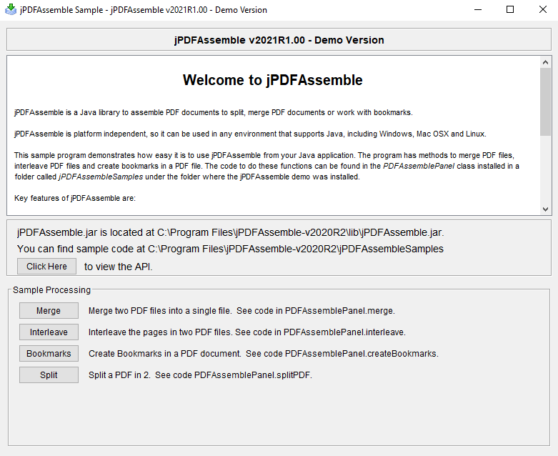 jPDFAssemble screenshot