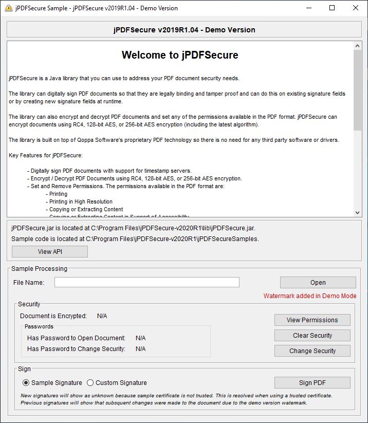 encrypt, set permissions and passwords