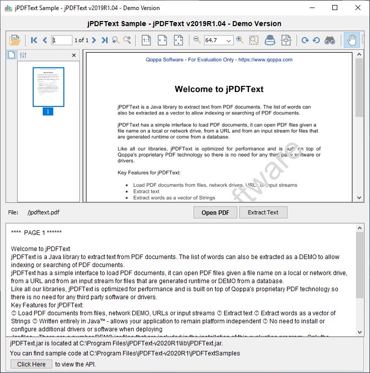 Extract text from PDF documents
