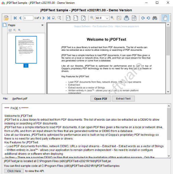 jPDFText Windows 11 download