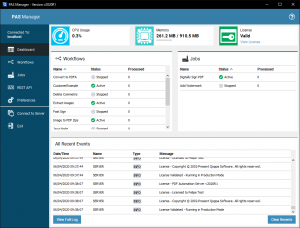 PAS Manager Dashboard