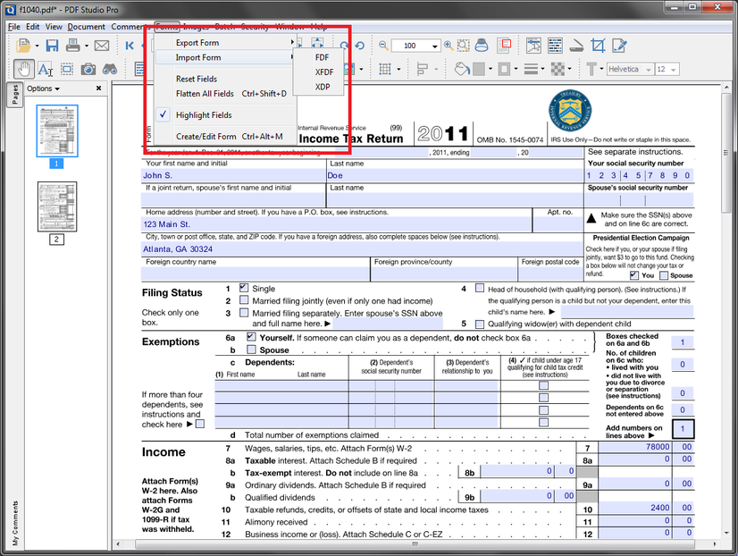 import data into pdf form import data into pdf form